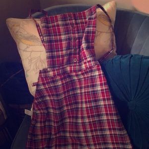 Plaid jumper dress
